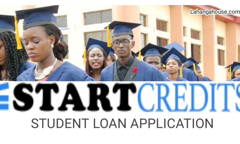 StartCredits student loan Application.