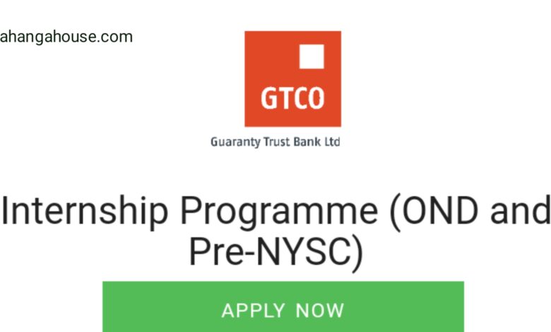 GTB Internship Programme Application 2023/2024