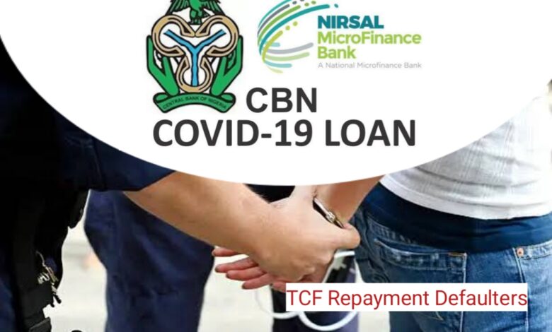 COVID-19 TCF Repayment Defaulters