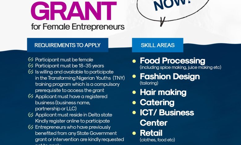 Female Entrepreneurs Grant